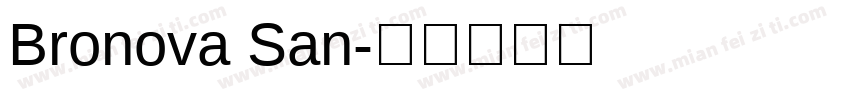 Bronova San字体转换